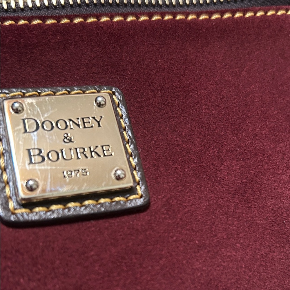 Burgundy Suede Handbag - Picture 2 of 6